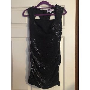 Hailey Logan by Adrianna Papell Black Sequin Dress
